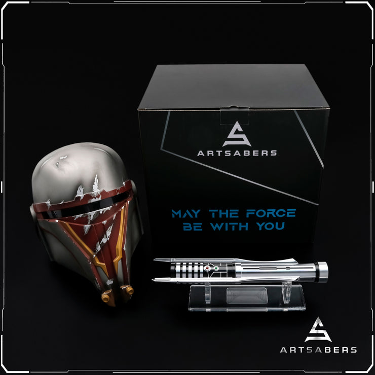 Darth Revan Helmet Bundle With Revan Lightsaber Legacy Box