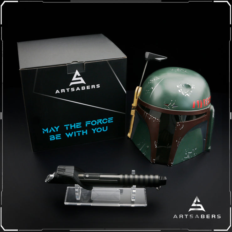 Boba Fett Helmet Bundle With Darksaber