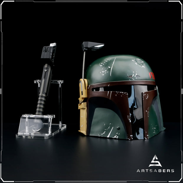 Boba Fett Helmet Bundle With Darksaber