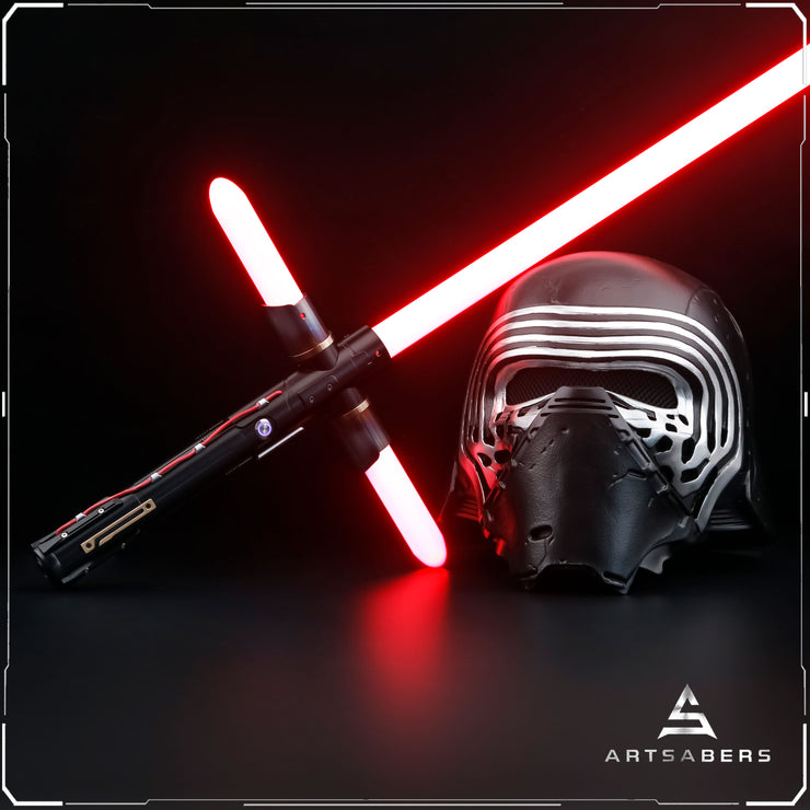 Kylo Ren Helmet Bundle With Lightsaber