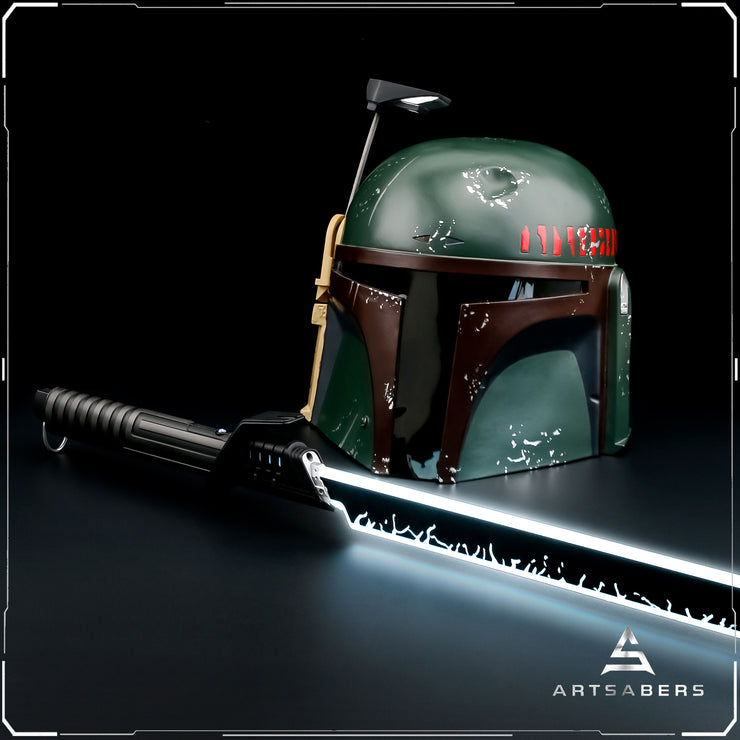 Boba Fett Helmet Bundle With Darksaber