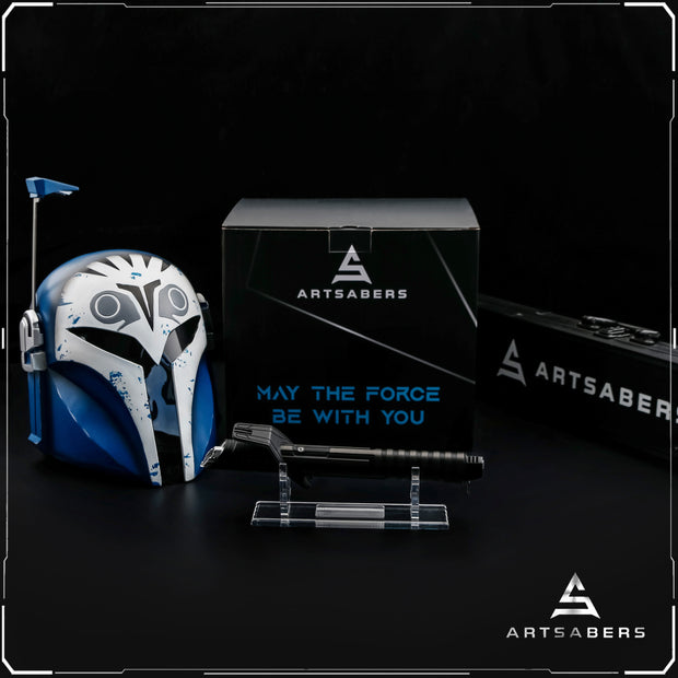 Bo Katan Helmet Bundle With Darksaber