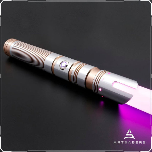 Golden Asher saber Base Lit saber For Heavy Dueling ARTSABERS