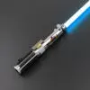 Anakin EP3 Silver Lightsaber with Exposed Crytsal - SNV4 PRO
