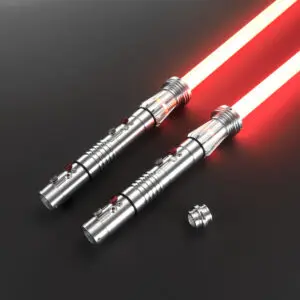 Darth Maul Silver Double-Bladed Lightsaber - Xenopixel V3, view 2