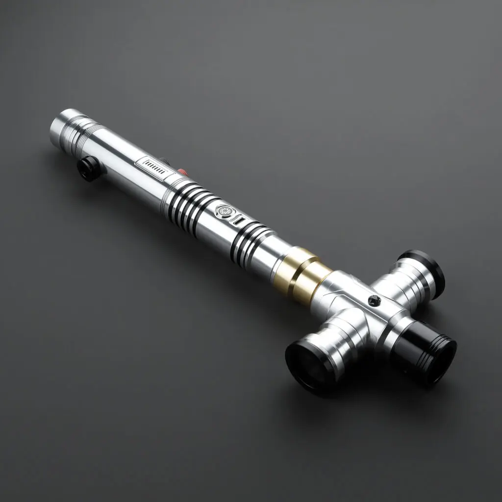 Ezra Bridger Ancient Duelling Crossguard Lightsaber - RGB-X, view 1