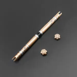 Gold Hammer Double-Bladed Duelling Lightsaber - S-RGB, view 1