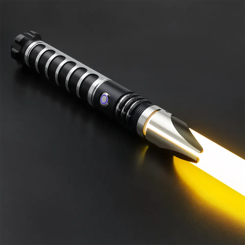 Mando V2 Silver Duelling Lightsaber - S-RGB, view 1
