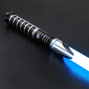 Mando V2 Silver Duelling Lightsaber - S-RGB, view 3