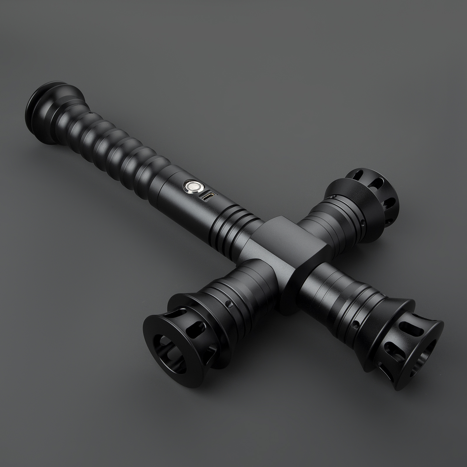Ren Crossguard V2 Duelling Lightsaber - RGB-X