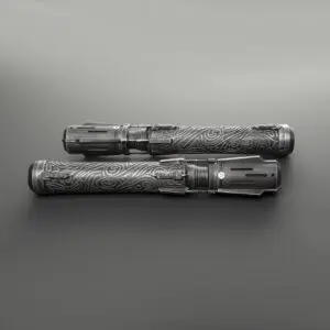 Satele Shan Weathered Double-Bladed Duelling Lightsaber - RGB-X, view 1