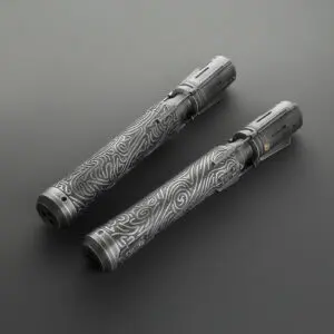 Satele Shan Weathered Double-Bladed Duelling Lightsaber - RGB-X, view 2