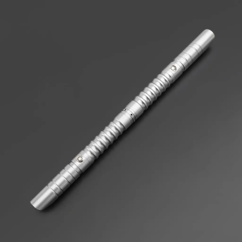 Silver Simplex V3 Double-Bladed Duelling Lightsaber - S-RGB, view 1