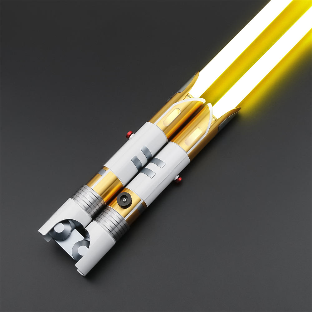 【DEVICE WORKS × ALDEBARAN】EDGEPAD GOLD紋章 Temple Guard Double-Bladed Lightsaber - Proffie 2.2