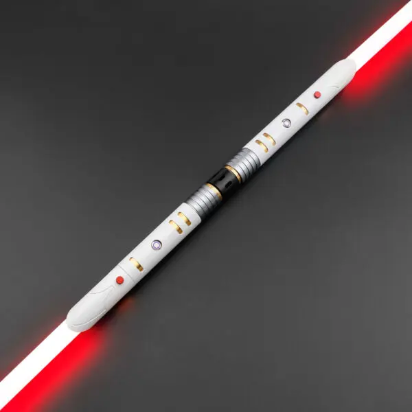 Temple Guard SE White Double-Bladed Lightsaber - SNV4 PRO