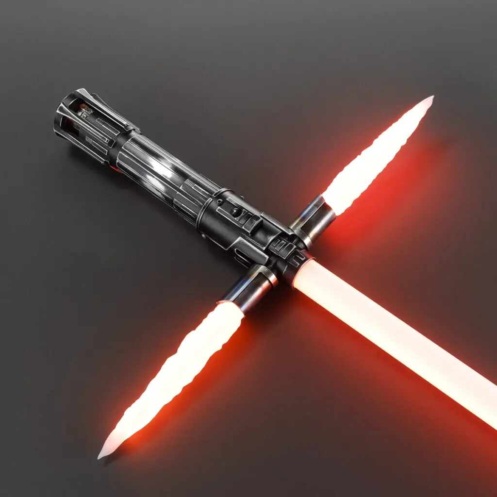 Weathered Kylo Ren Crossguard Lightsaber - Xenopixel V3, view 1