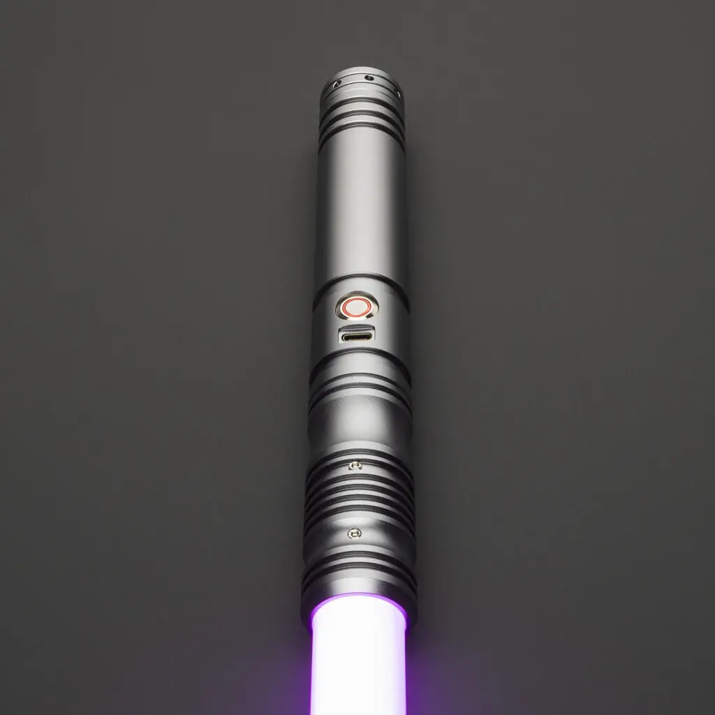 Youngling Battle Grey Duelling Lightsaber - RGB-X, view 1