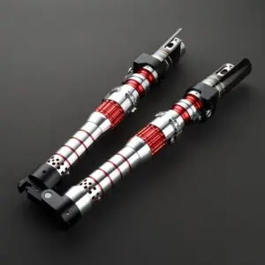 Dark Rey Palpatine Double-Bladed Duelling Lightsaber - RGB-X, view 1