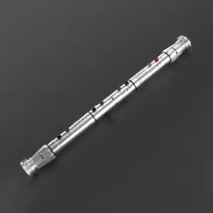 Darth Maul Silver Double-Bladed Duelling Lightsaber - RGB-X, view 1