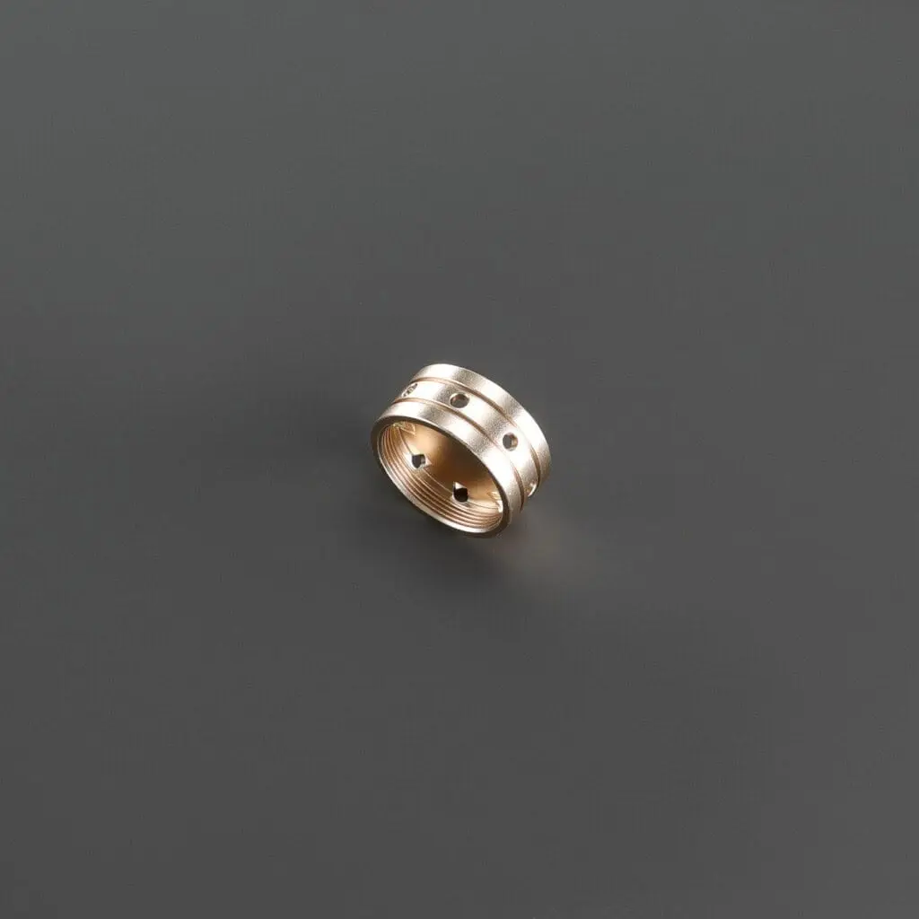 Gold Lightsaber Coupler for RGB-X and Xenopixel Lightsabers, view 1