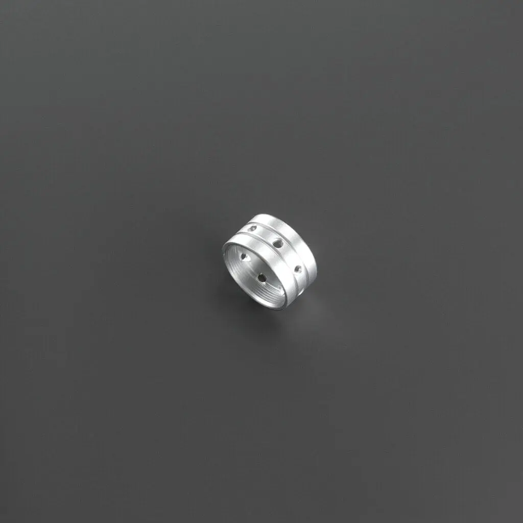 Silver Lightsaber Coupler for RGB-X and Xenopixel Lightsabers, view 1