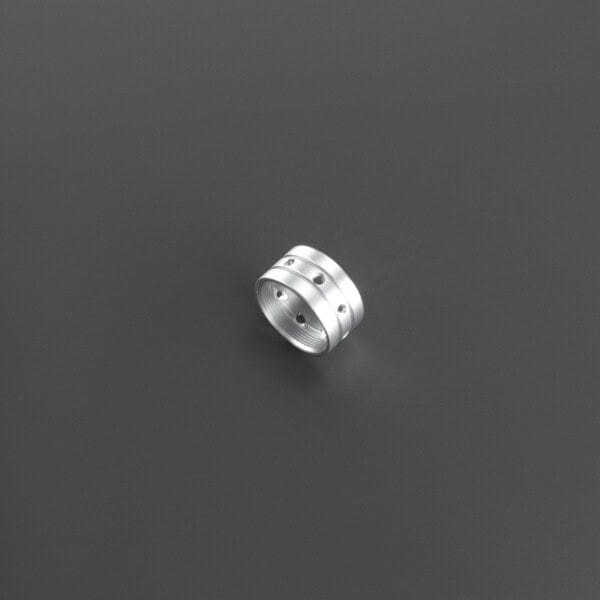 Silver Lightsaber Coupler for RGB-X and Xenopixel Lightsabers, view 1