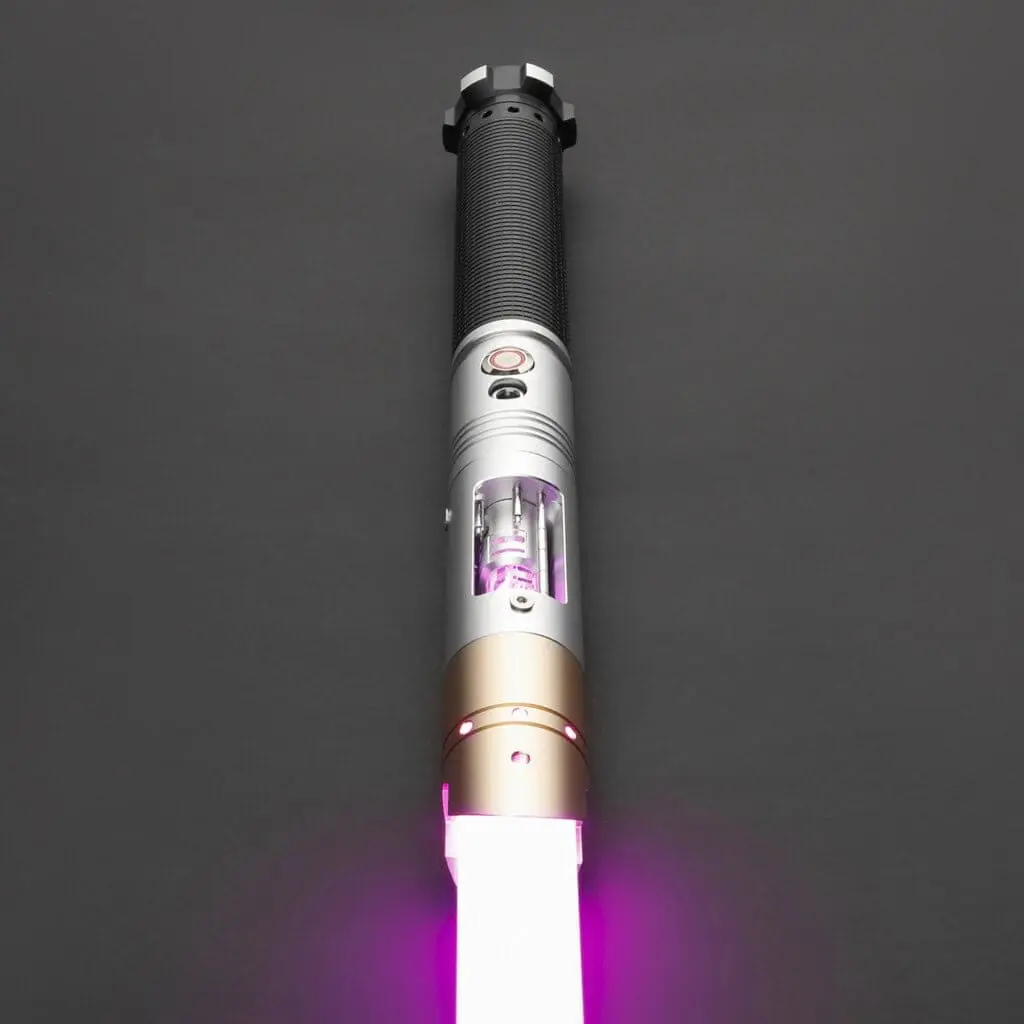 Silver Obsirus Duelling Lightsaber - RGB-X, view 1