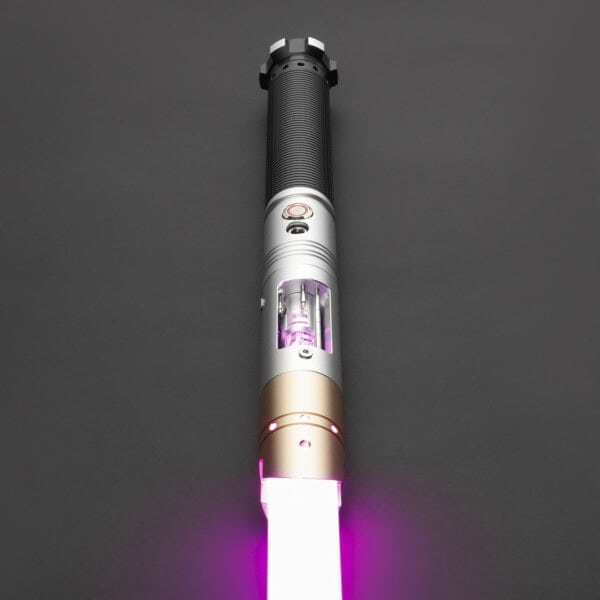 Silver Obsirus Duelling Lightsaber - RGB-X, view 1