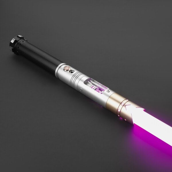 Silver Obsirus Duelling Lightsaber - RGB-X, view 3
