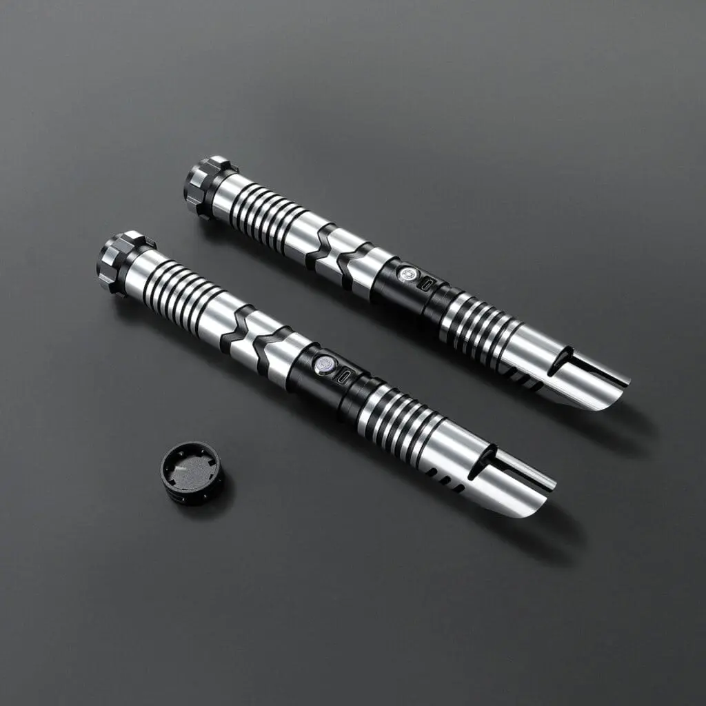 Ordo V2 Double-Bladed Duelling Lightsaber - RGB-X, view 1
