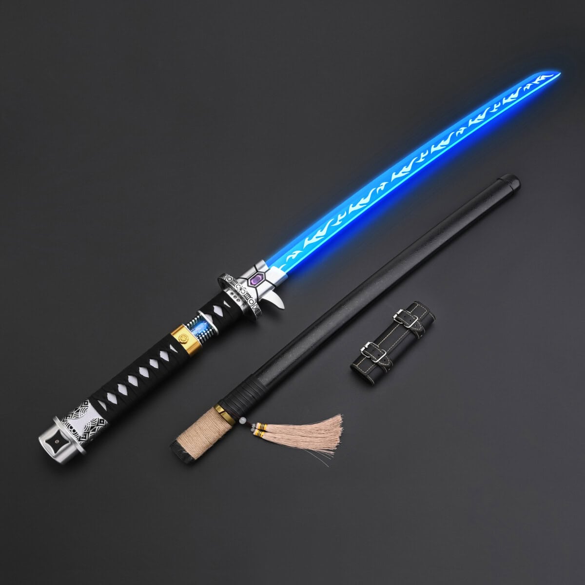 Dark Katana Kyber Crystal Lightsaber – SNV4 PRO
