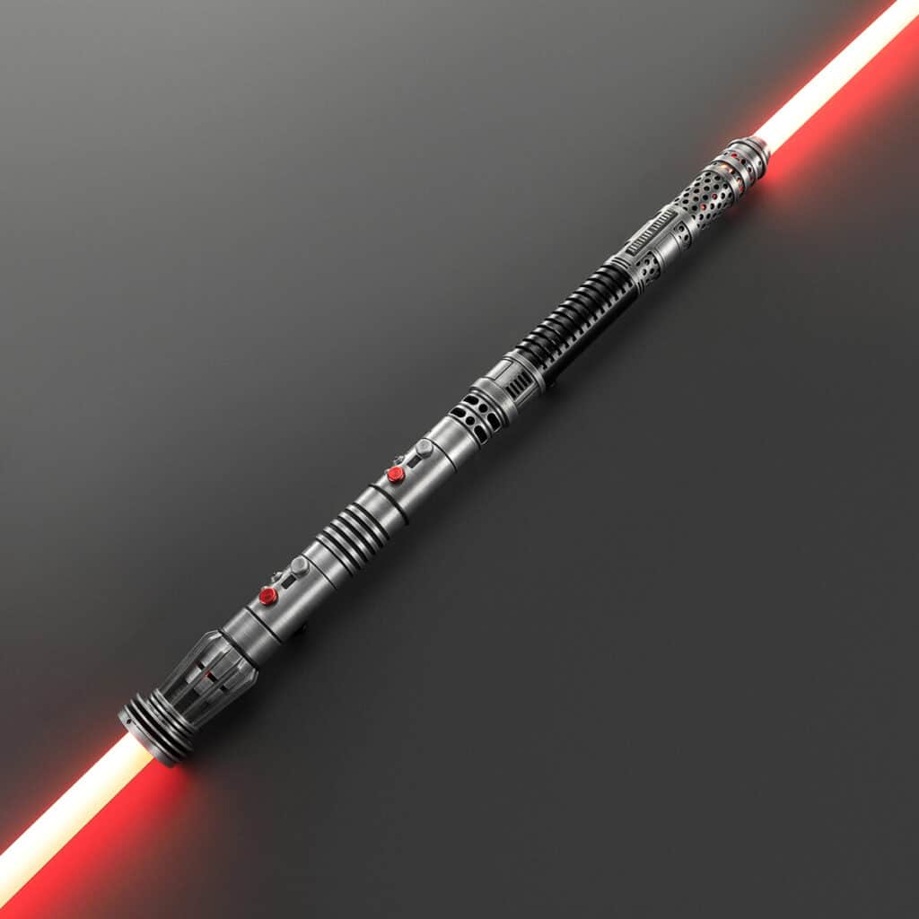 Ventress With Darth Maul Weathered Double Bladed Lightsaber 1