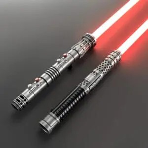 Ventress With Darth Maul Weathered Double-Bladed Duelling Lightsaber - RGB-X, view 4