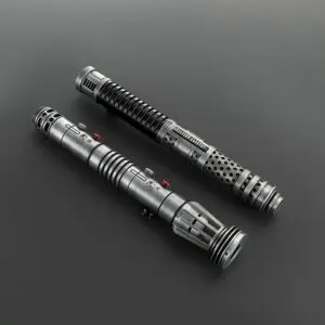 Ventress With Darth Maul Weathered Double-Bladed Duelling Lightsaber - RGB-X, view 3