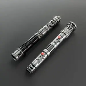 Ventress With Darth Maul Weathered Double-Bladed Duelling Lightsaber - RGB-X, view 2