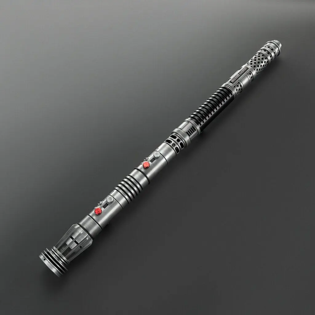 Ventress With Darth Maul Weathered Double-Bladed Duelling Lightsaber - RGB-X, view 1