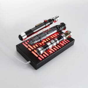 RGB Triple Lightsaber Tiered Stand